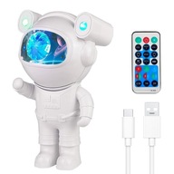 BLUETOOTH STARS PROJEKTOR PRE DETI LED NOČNÁ LAMPA ASTRONAUT S DIAĽKOVÝM OVLÁDANÍM