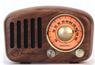 Feegar RETRO Kuchynské rádio BT MicroSD Wood