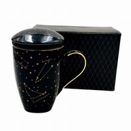 BOGUCICE hrnček S INFUNER ZODIAK BLACK 0973 PORCELAIN INTENDER 350ml