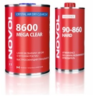 NOVOL 8600 Mega Clear Gloss číry lak 1L + 0,5L vytvrdený - 1 hodina pri 20 st.