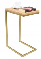Príručný stolík k notebooku, zlatý
