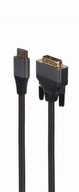 1,8 m opletený kábel HDMI-DVI s pozlátenými koncami