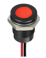 LED KONTROLKA 24V 10mm ČERVENÁ S KÁBLOM