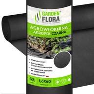 Čierna agrotextília NA BURINU 1,6x60m 45g