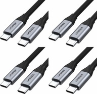 Kábel Unitek USB-C na USB-C kábel 10Gbps 4K 60Hz 20V/5A 100W x4