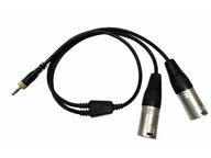 CKMOVA AC-TLX2 TRS adaptér 3,5 mm - 2 x XLR samec 0,48 m