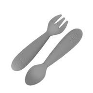 Sada silikónových príborov Mini Utensils šedá