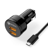 AUTONABÍJAČKA AUKEY CC-T8 2x USB 6A QC 3.0