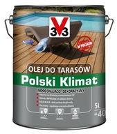 V33 Polish Klimat Bezfarebný olej na terasu 5L