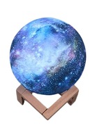 MOON NOČNÁ LAMPA viacfarebná 3D GALAXY MOON RGB + diaľkové ovládanie