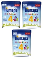 HUMANA 4 NÁSLEDNÉ MLIEKO PO 24 MESIACOCH 3x 650G