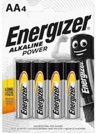 4X AA 1,5V ALKALICKÝ ENERGIZÁTOR NAPÁJANIE LR6