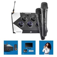 2x UHF mikrofón + BT mixážny pult + diaľkové ovládanie Karaoke set