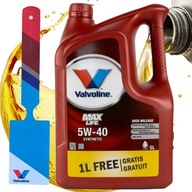 VALVOLINE OLEJ 5W40 MAXLIFE 5L API SN/CF, ACEA A3/B4 + OLEJOVÝ PRÍV.