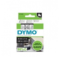 Dymo páska D1 9 mm x 7 m čierna na bielom podklade