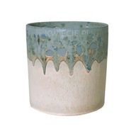 KERAMICKÝ hrniec Pot Blue Beige 13 cm