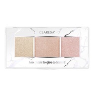 Claresa Too Glam To Give A Damn Paletka rozjasňovačov 12 Golden Glow 12,5 g