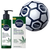 NIVEA MEN SENSITIVE PRO Krém na holenie 200 ml + Krém na tvár 75 ml + Gulička