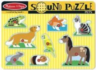 MELISSA & DOUG PUZZLE PUZZLE SO ZVUKOVÝMI ZVIERATKAMI ZVIERATÁ 10730