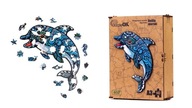 EKO drevené puzzle Delfin A3