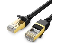 Plochý sieťový kábel UGREEN Ethernet RJ45, čierny