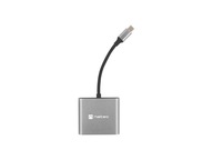 MULTIPORTOVÝ ADAPTÉR NATEC FOWLER MINI USB-C