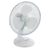 VÝKONNÝ STOLNÝ VENTILÁTOR 30W BIELY