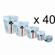 50 x 4CR 7700 Poháre na miešanie farieb 2300 ml