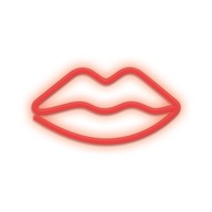 Neónové LED LIPS červené batérie + USB Forever Light