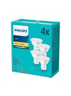 4x GU10 PHILIPS LED žiarovka 4,7W = 50W 2700K 380lm