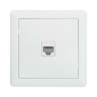 RJ45 zásuvka RJ45 Single Slim White Lexman