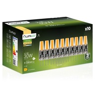 10x MINI G4 CAPSULE LED žiarovka 3W = 30W 3000K TEPLÁ COB 12V LUMILED