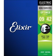 Gitarové struny Elixir 19002 Optiweb. elektrický 9-42