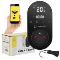 Zásuvkový regulátor teploty, WiFi TIMER termostat, kúrenie + chladenie