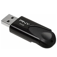 PENDRIVE ATTACHE4 PNY USB 2.0 BLACK 64 GB