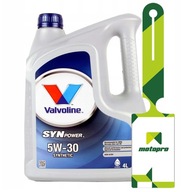 Olej VALVOLINE SynPower 5W30 4L + ZADARMO