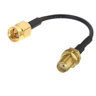 Pigtail SMA zásuvka / SMA zástrčka RG174 - 5m