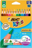 Bic Eco Evolution TRIANGLE Ceruzky 12 farieb