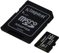 Pamäťová karta Kingston 64 GB 100 MB microSDXC CL10