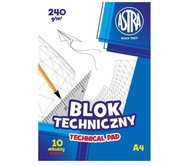 TECHNICKÝ BLOK A4/10K 240G (10KS) ASTRA