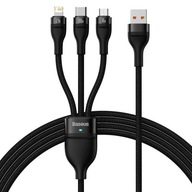 Kábel USB-C/iPh/micro USB 1,2 m Baseus CASS030001