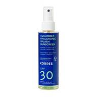 KORRES Uhorkový sprej na opaľovanie s kyselinou hyalurónovou SPF30 150 ml