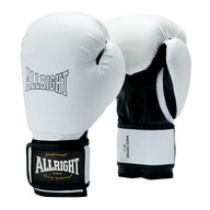 10oz BOXERSKÉ RUKAVICE SPARING TRÉNING Allright BIELA ​​PU KOŽA