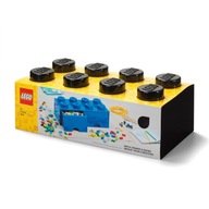 Zásuvka LEGO Brick 8 (čierna) - 50 x 25 x 18 cm