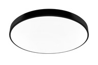 Okrúhle stropné svietidlo LED stropné svietidlo 60W, čierne, 60cm