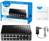 Cudy FS1016D 10/100 Mb/s Rýchly RJ45 16-portový prepínač