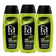 Fa Men Sprchový gél Sport Energy Boost Formula 3v1 pre mužov 3x400ml