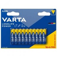 20x LR03 Varta Longlife Power MN2400 AAA 1,5V B16+4 batéria