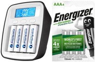 NABÍJAČKA BATÉRIÍ R3 R6 AA AAA +4x ENERGIZER 700