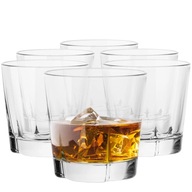 POHÁRKY NA WHISKY NA NÁPOJE NA WHISKY NÍZKA Súprava 6x300 ml HRUBÉ POHÁRKY